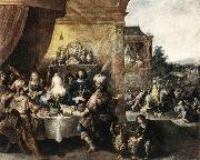 FRANCKEN, Ambrosius Feast of Esther dfh Sweden oil painting reproduction